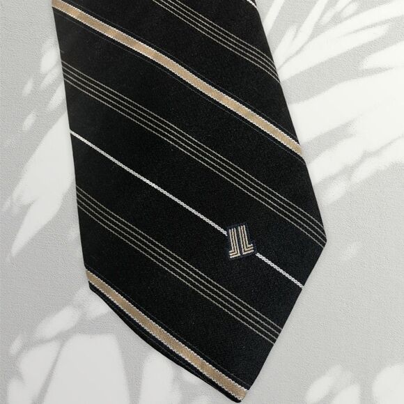 Lanvin Other - LANVIN - BROWN & TAN STRIPED TIE - B6